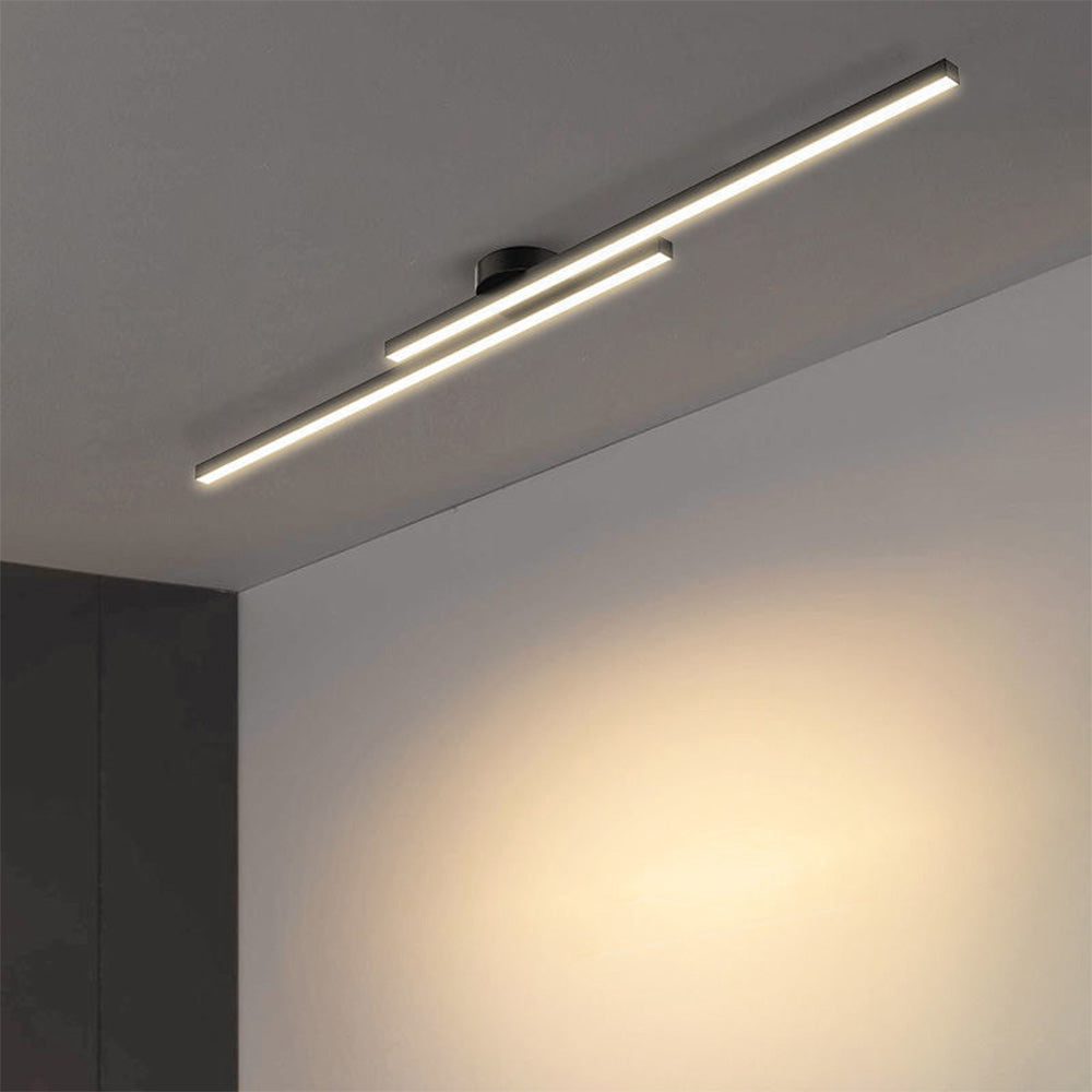 Ultra-Slim Linear Aluminum LED Ceiling Light Flush Mount - Image 7
