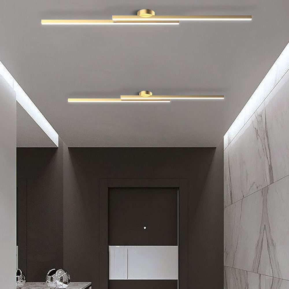 Ultra-Slim Linear Aluminum LED Ceiling Light Flush Mount - Image 20