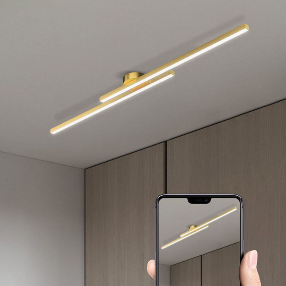 Ultra-Slim Linear Aluminum LED Ceiling Light Flush Mount - Image 23