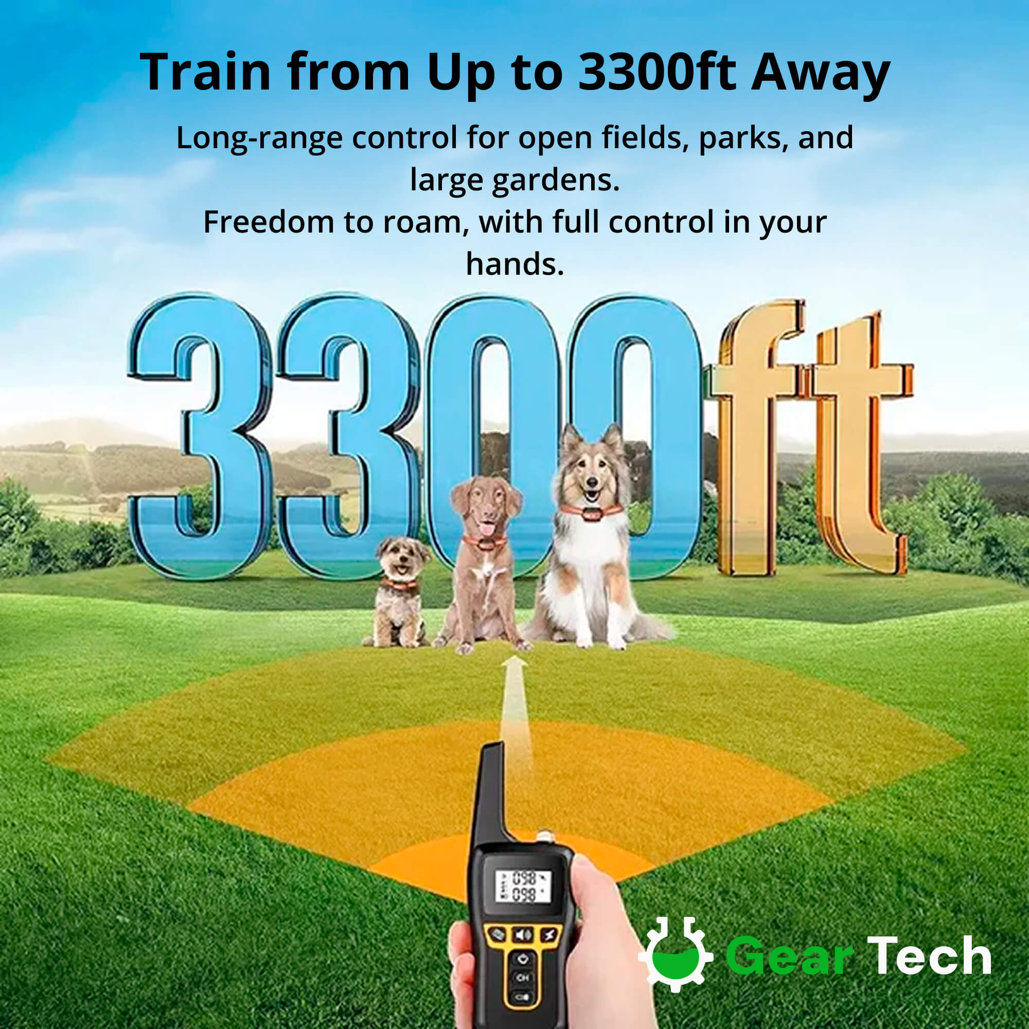 Rechargeable Dog Training Collar with Beep, Vibration & Static Modes - Image 10