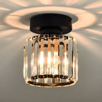 Black Crystal Flush Mount Ceiling Light Modern E27 - Image 15