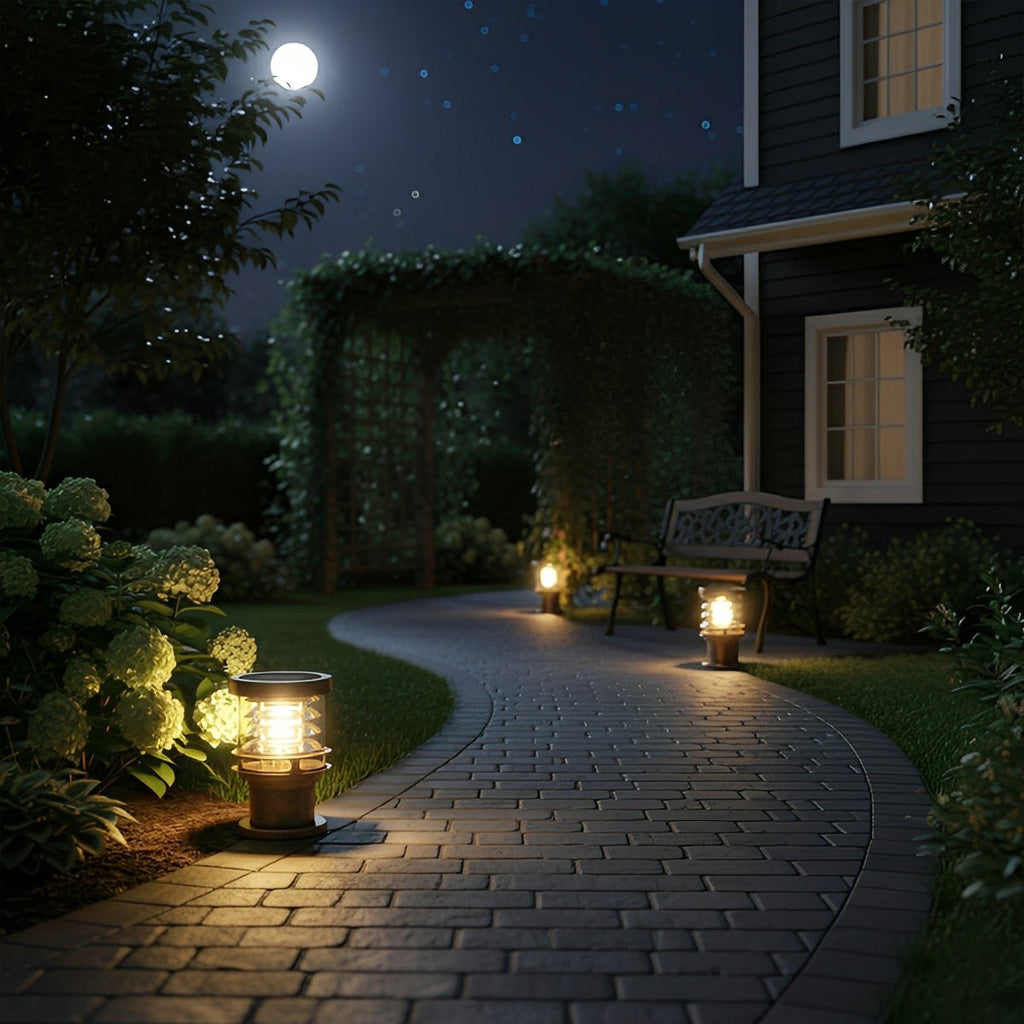 Modern Cylindrical Die Cast Aluminum LED Bollard Light Waterproof IP65 - Image 6