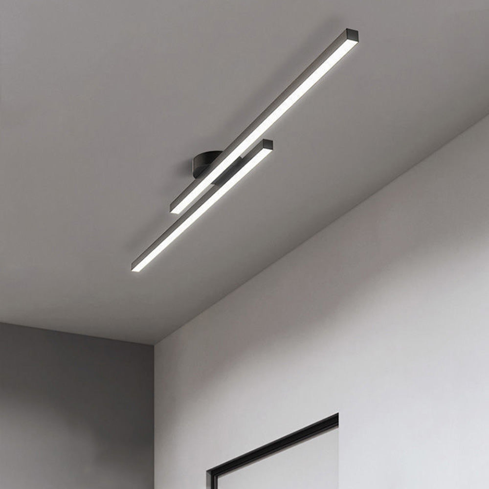 Ultra-Slim Linear Aluminum LED Ceiling Light Flush Mount - Image 5