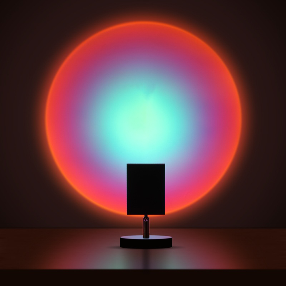 LED Sunset Effect Table Lamp Warm Ambient Decorative Light - Image 16