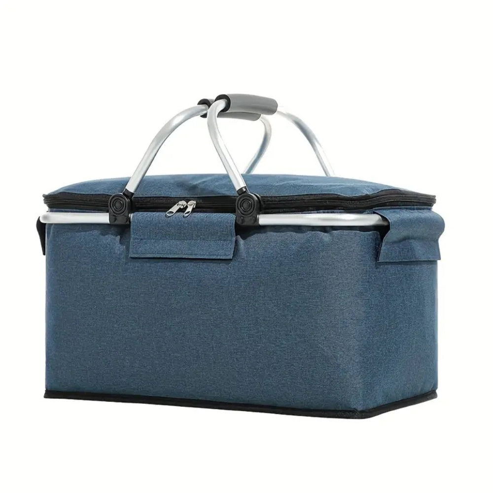Collapsible Picnic Cooler Basket 18L Travel Food Storage - Image 7
