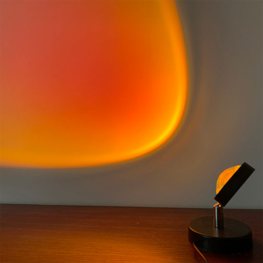 LED Sunset Effect Table Lamp Warm Ambient Decorative Light - Image 12