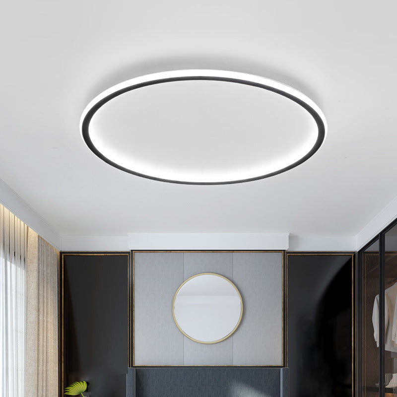 Scandinavian Round Flush Mount LED Ceiling Light - Image 7