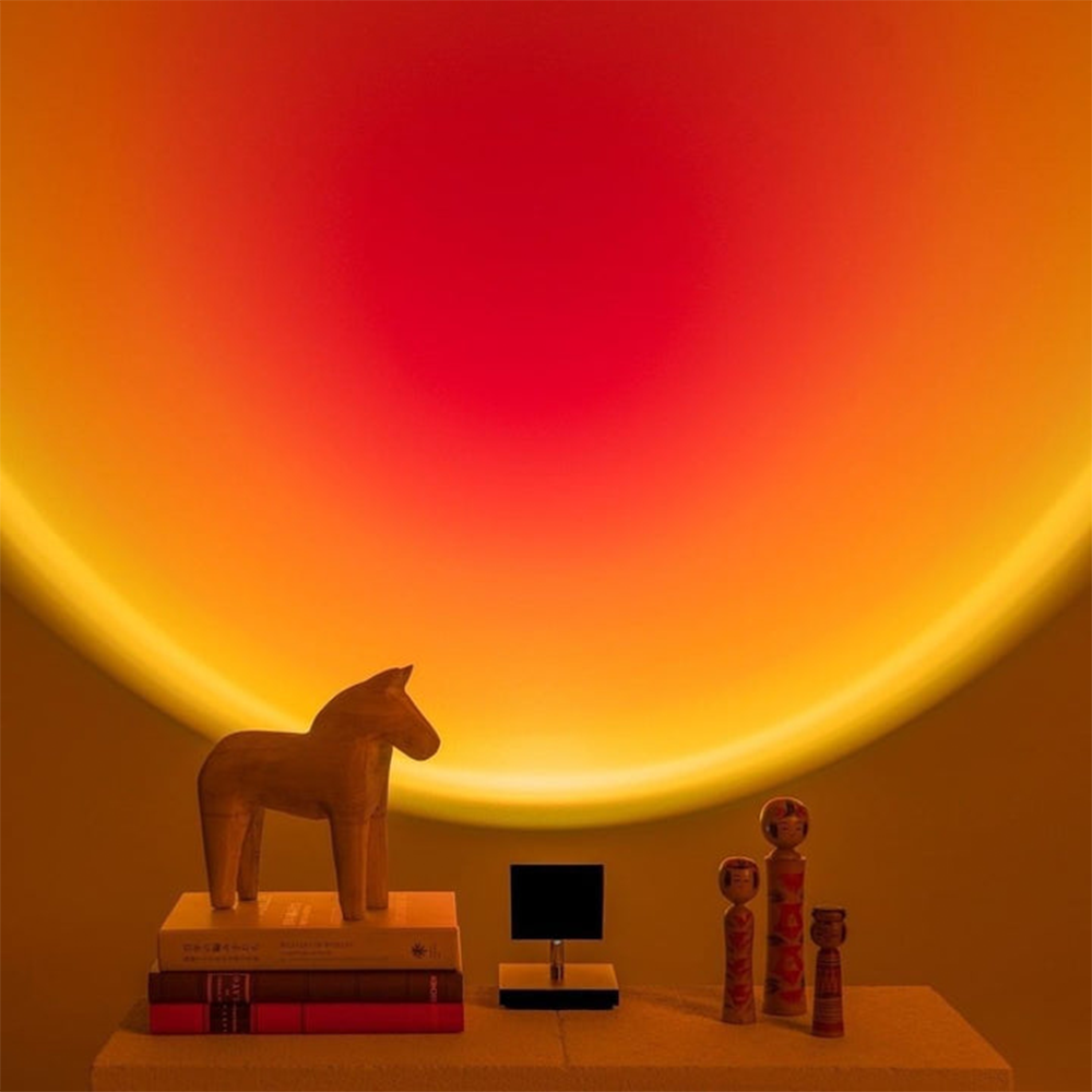 LED Sunset Effect Table Lamp Warm Ambient Decorative Light - Image 3
