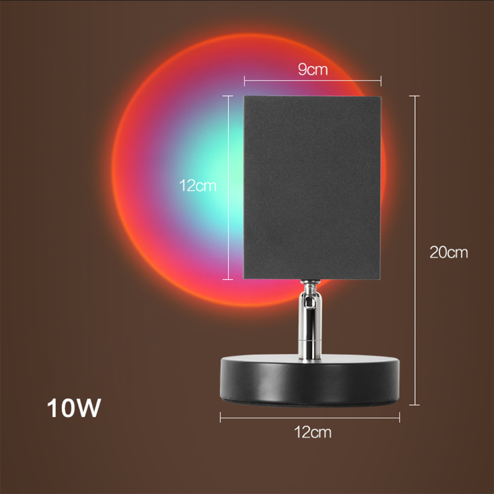 LED Sunset Effect Table Lamp Warm Ambient Decorative Light - Image 7