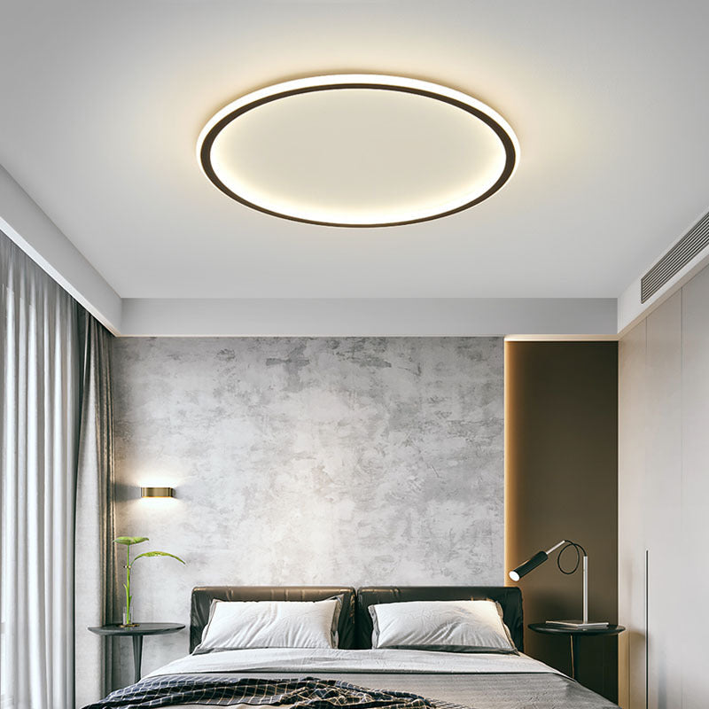 Scandinavian Round Flush Mount LED Ceiling Light - Image 5