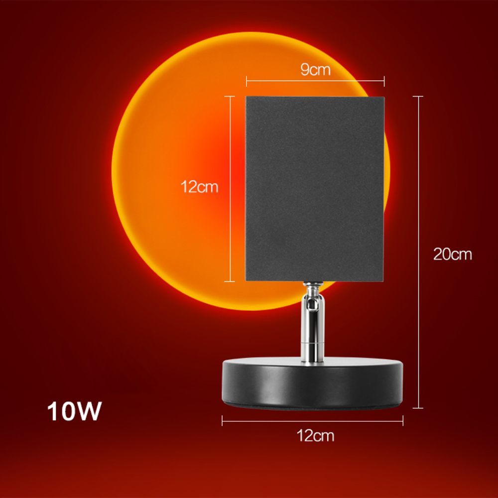 LED Sunset Effect Table Lamp Warm Ambient Decorative Light - Image 6