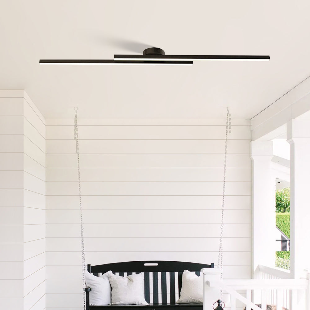 Ultra-Slim Linear Aluminum LED Ceiling Light Flush Mount - Image 3