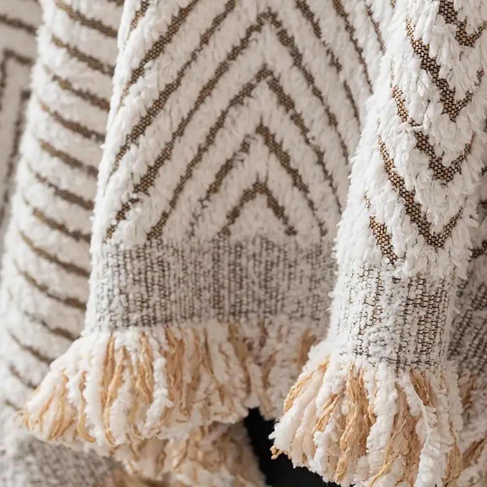 Elegant Herringbone Couch Cover Easy‑Care Furniture Shield - Image 5