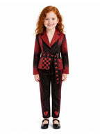 Kids Adults 3 Piece Red Princess Cosplay Suit