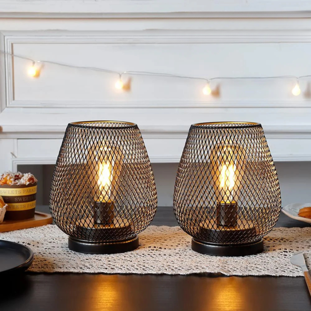 Portable Cordless Metal LED Table Lamp Warm Light - Image 5