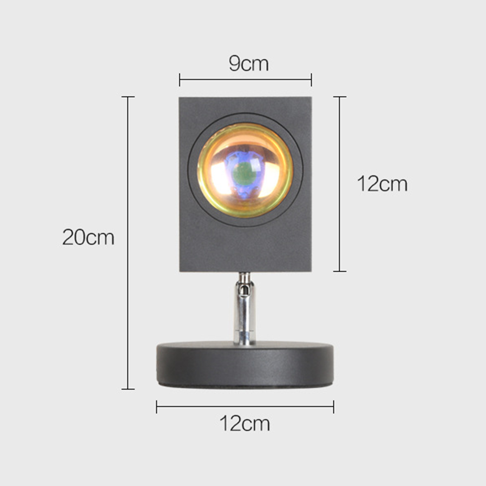 LED Sunset Effect Table Lamp Warm Ambient Decorative Light - Image 14