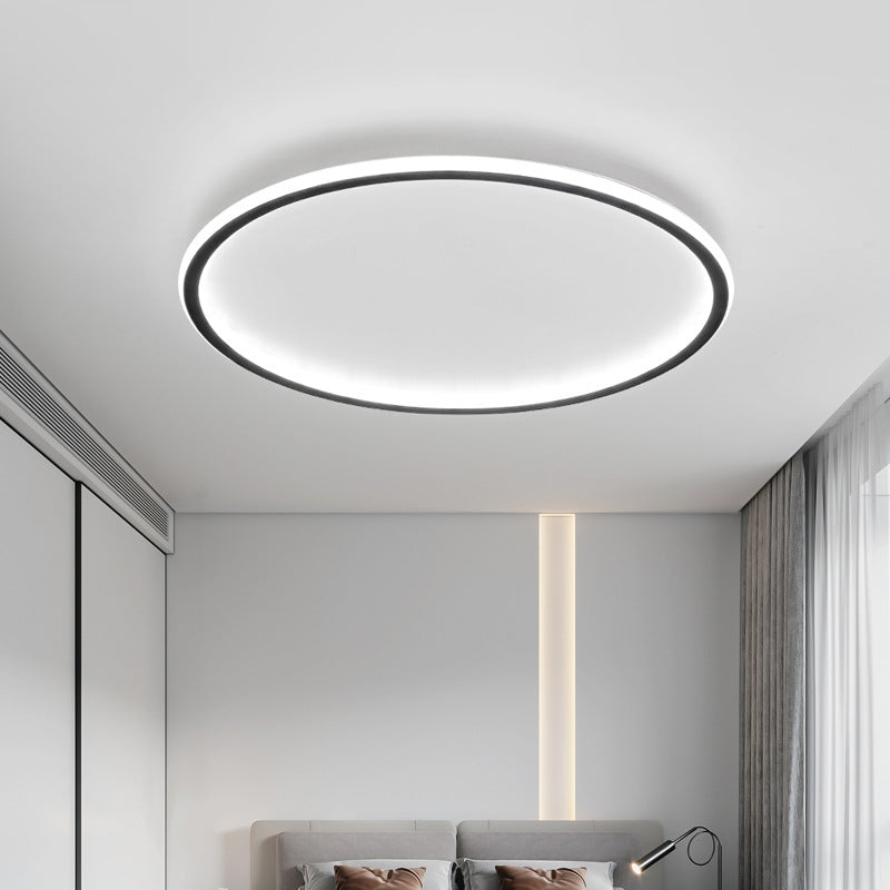 Scandinavian Round Flush Mount LED Ceiling Light - Image 8