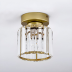 Black Crystal Flush Mount Ceiling Light Modern E27 - Image 21
