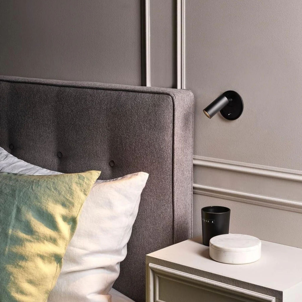Adjustable Cylindrical Metal Wall Reading Lamp LED Bedside