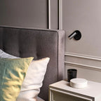 Adjustable Cylindrical Metal Wall Reading Lamp LED Bedside