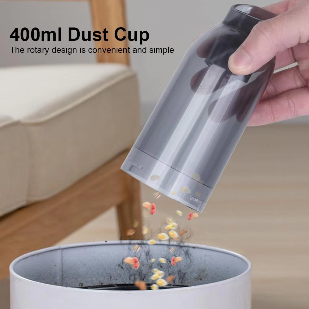 Car Vacuum Cleaner Powerful Compact Cordless Cleaner with Attachments - Image 4