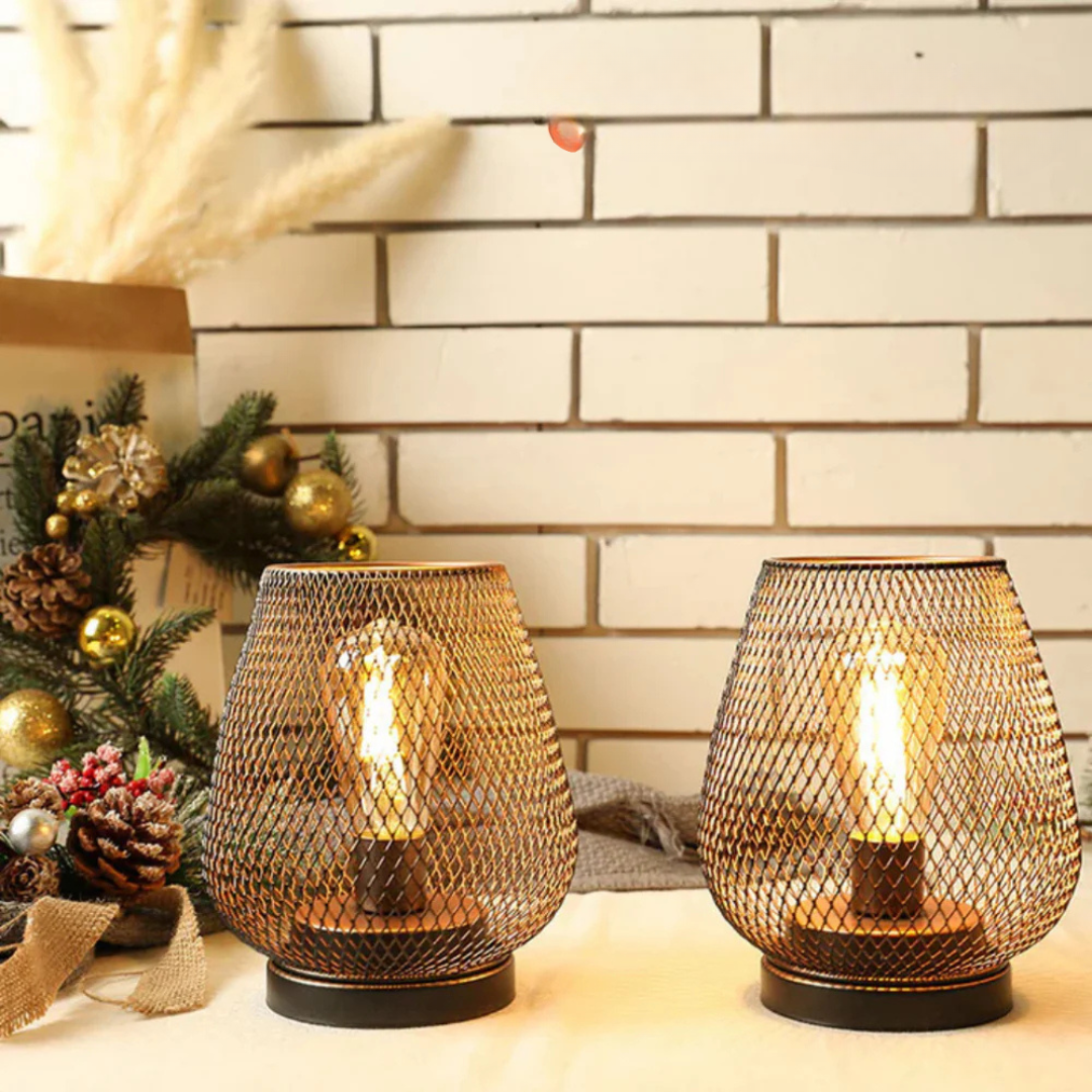 Portable Cordless Metal LED Table Lamp Warm Light - Image 4
