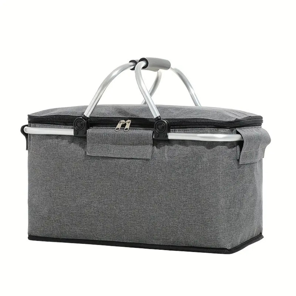 Collapsible Picnic Cooler Basket 18L Travel Food Storage - Image 6