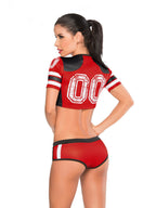 Women 3 Piece Cheerleader Lingerie Set - Image 5