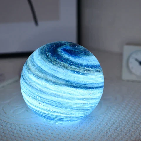 Sphere LED Table Lamp Swirl Diffused Ambient Remote Color Changing - Image 2