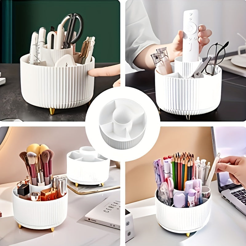 Makeup Carousel Organizer Five Compartment Beauty Storage - Image 4