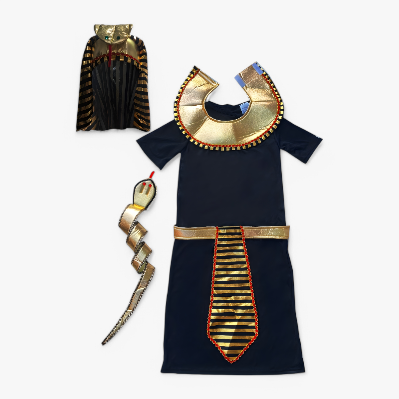 Kids 3 Piece Egyptian Pharaoh Costume - Image 4