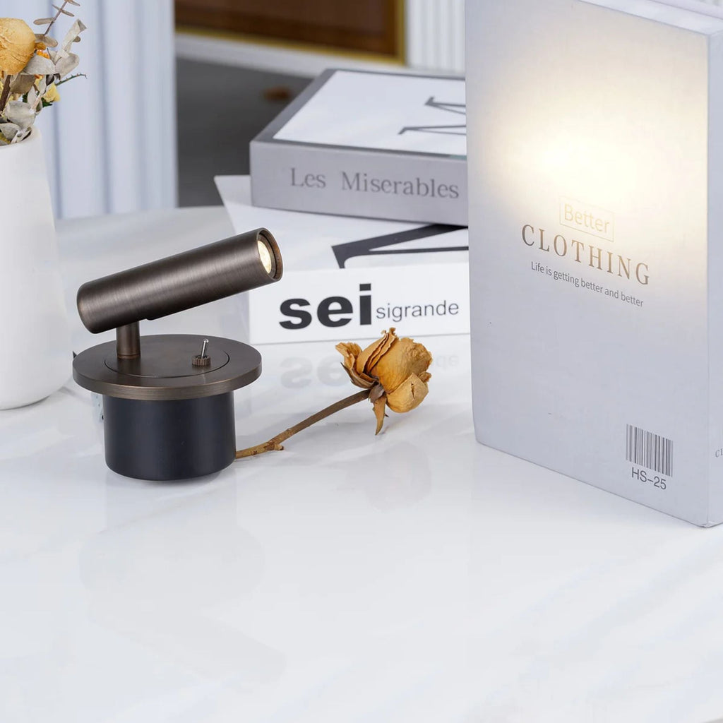Adjustable Cylindrical Metal Wall Reading Lamp LED Bedside - Image 10