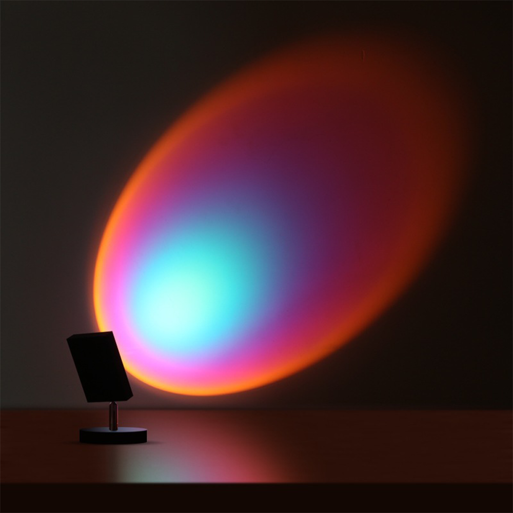 LED Sunset Effect Table Lamp Warm Ambient Decorative Light - Image 13