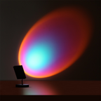 LED Sunset Effect Table Lamp Warm Ambient Decorative Light - Image 13