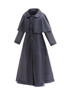 Girls Cape Coat Houndstooth - Image 4