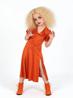 Satin Red Bride Costume - Image 3