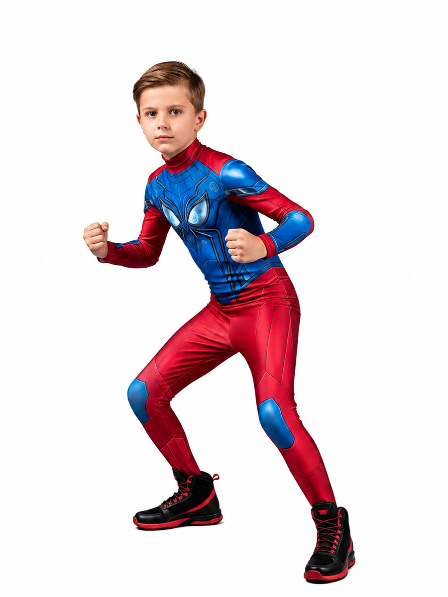 Adults Kids Spandex Spider Superhero Jumpsuit - Image 4