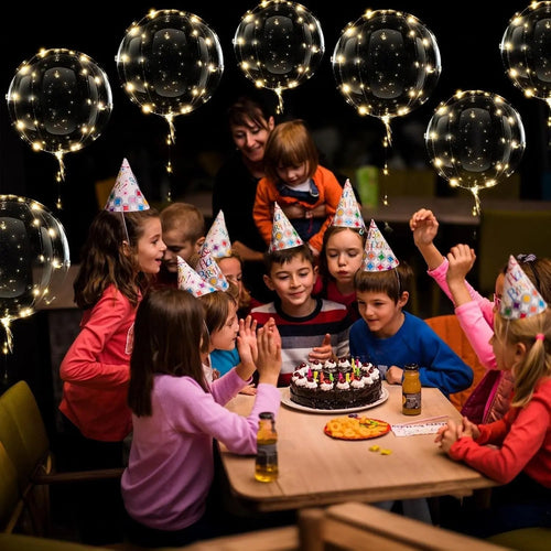 10 Pack Bubble TPU LED Balloons Battery Operated - Image 2