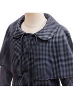 Girls Cape Coat Houndstooth - Image 5