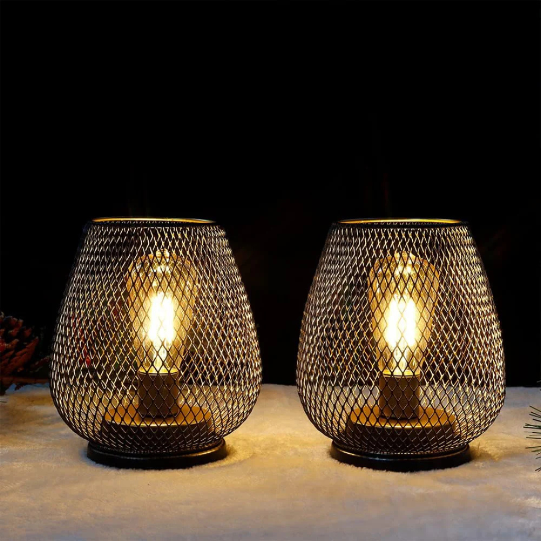 Portable Cordless Metal LED Table Lamp Warm Light - Image 2