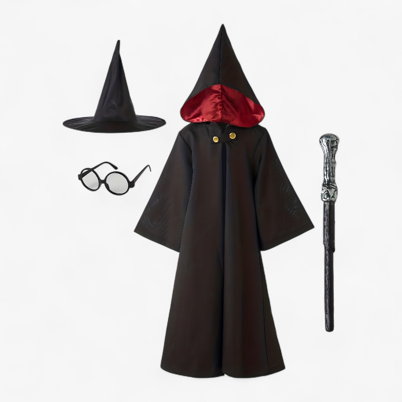 Boys 4 Piece Wizard Costume Set