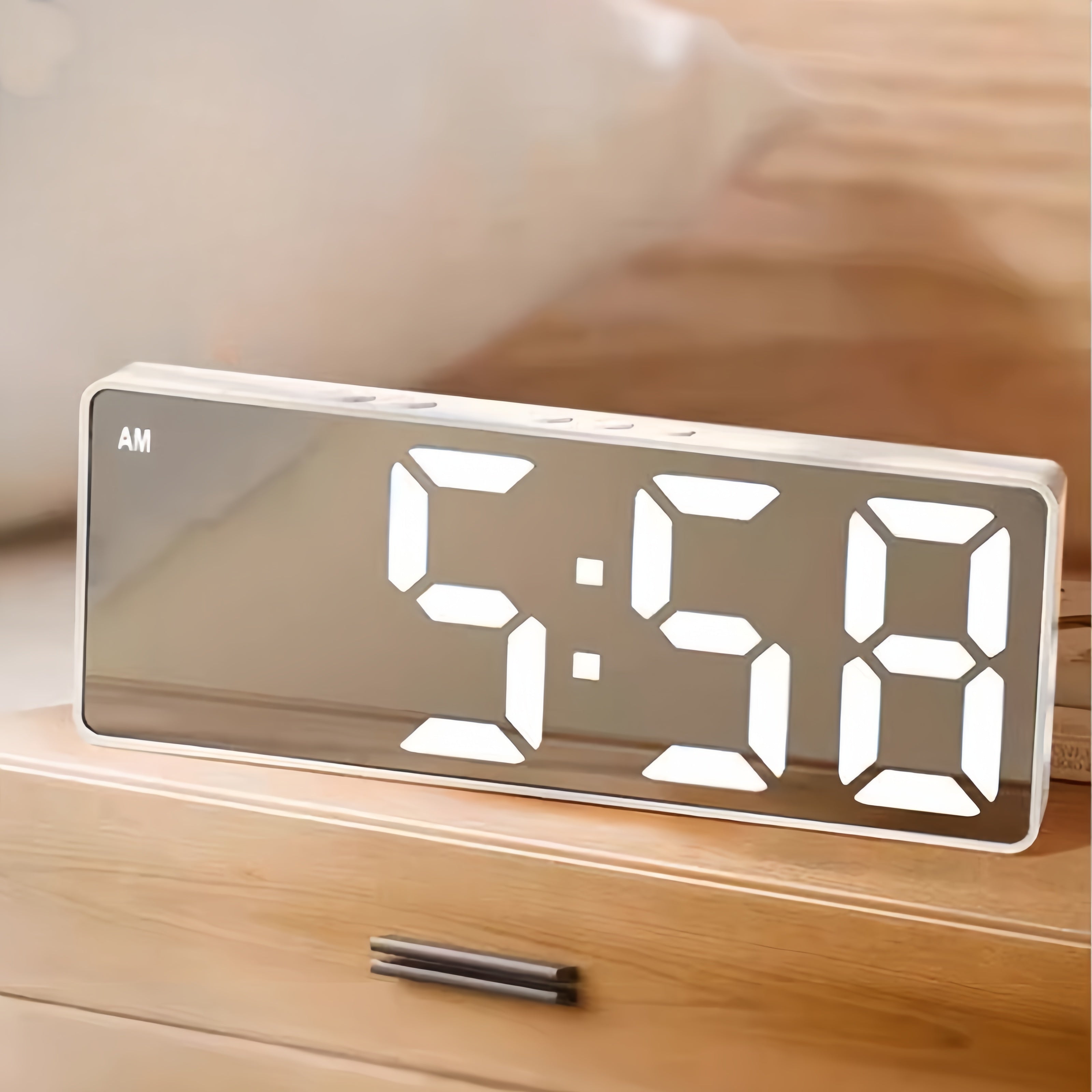 Home Alarm Clock Sunrise Light Digital Wake-Up Display