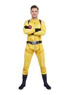 Yellow Hazmat Suit Costume Kids Adult Jumpsuit Mask Gloves Set - Image 6