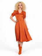 Satin Red Bride Costume - Image 6