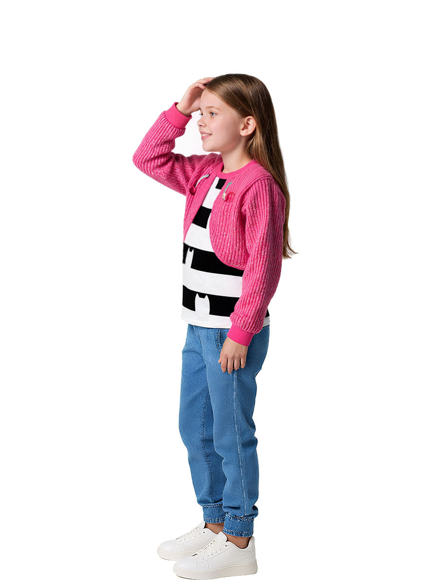 Girls 2 Piece Cat Ear Costume - Image 3