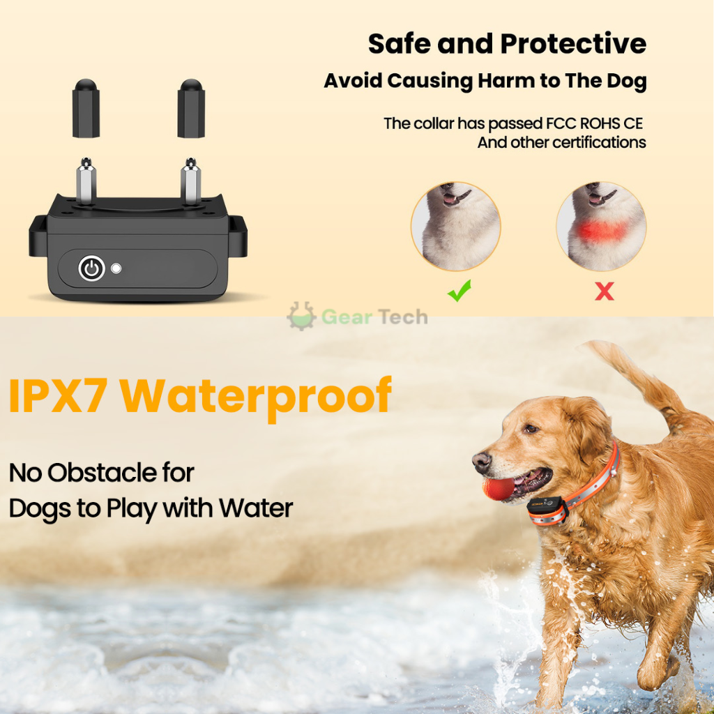 Rechargeable Dog Training Collar with Beep, Vibration & Static Modes - Image 3
