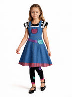 Girls 3 Piece Cat Ear Dress Costume Set - Image 2