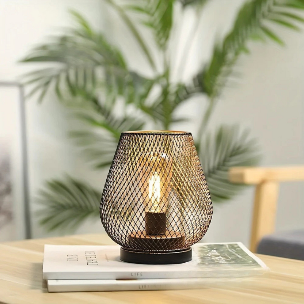 Portable Cordless Metal LED Table Lamp Warm Light - Image 6