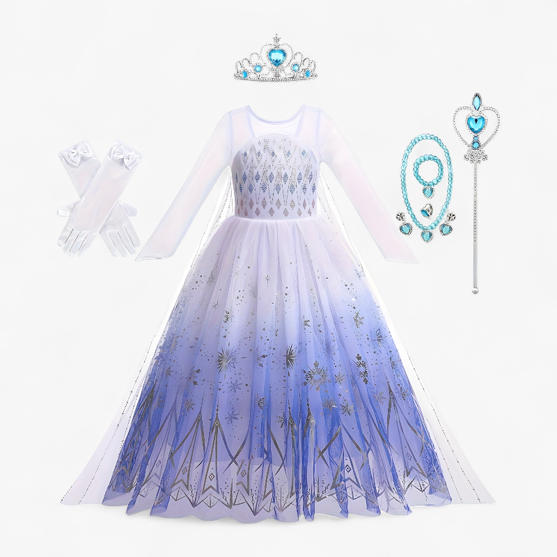 Girls 4 Piece Princess Costume Set