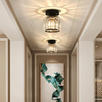 Black Crystal Flush Mount Ceiling Light Modern E27 - Image 11